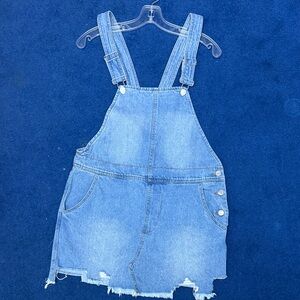 Signature8 Light Blue Denim Overall Dress